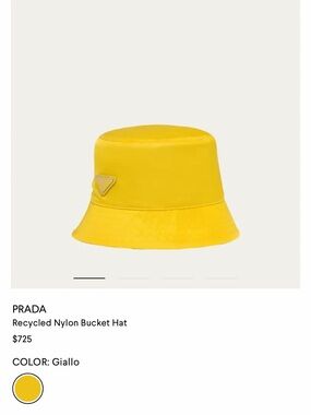 NWT Prada Nylon Bucket Hat
